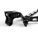 Bremskupplung Hebel Rand geschnitten für Harley Softail Dyna Road King Schwarz