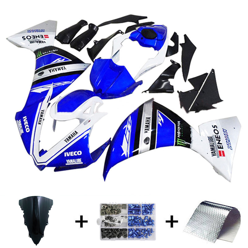 Kit de carenagem Amotopart Yamaha YZF 1000 R1 2009-2011 corpo plástico ABS