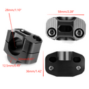 Areyourshop CNC alumínio motocicleta guiador risers 22-28mm montagem de braçadeira universal