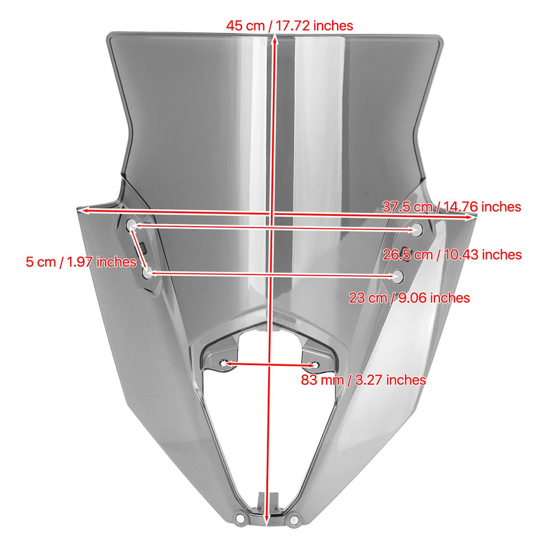 2020-2022 Kawasaki NINJA 650 ER6F Vindruta Vindruta