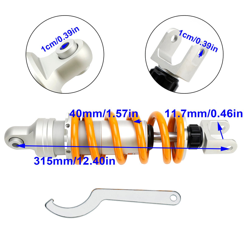 CB500X 2019-2021 CBX 500 2020 Amortecedor pneumático de 315 mm com suspensão traseira