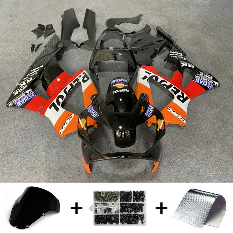 Amotopart Honda CBR929RR 2000-2001 kåpesett Body Plastic ABS