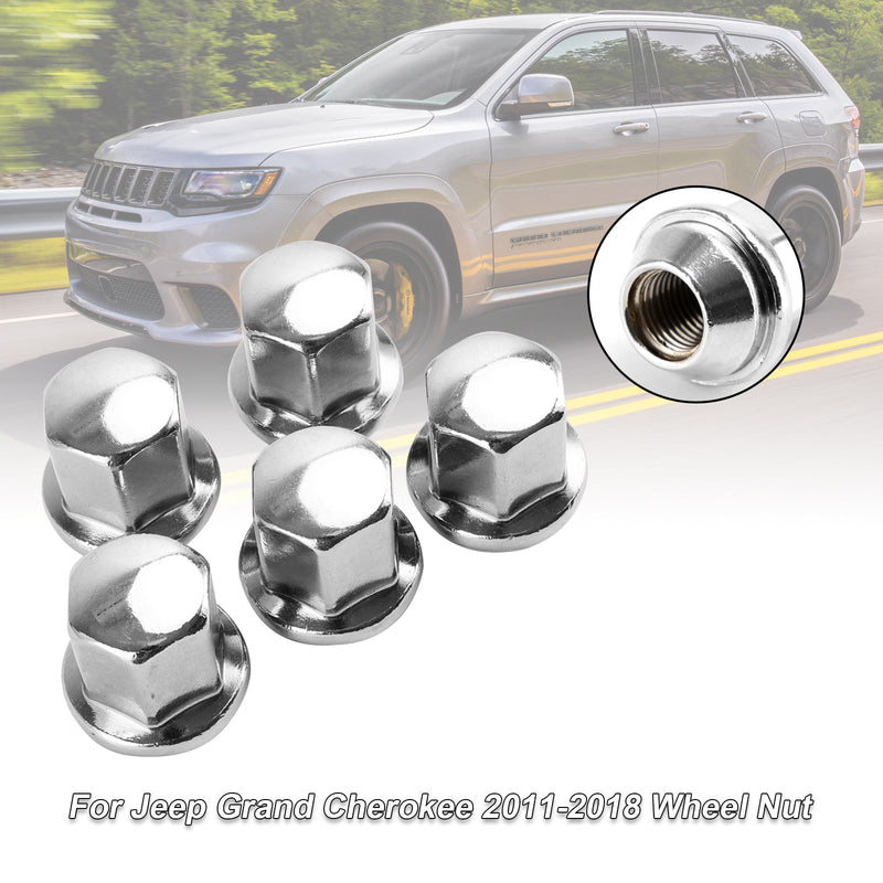 Paquete de 5 tuercas de rueda para Ram 1500 para Jeep Grand Cherokee Wrangler 2012-2018 14 x 1,5