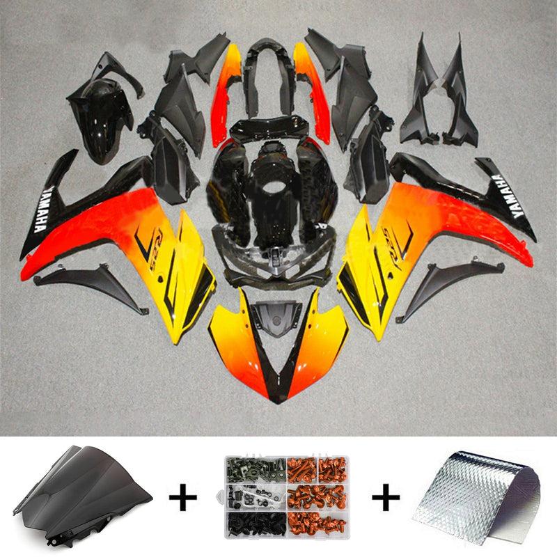 Amotopart Fairing Kit for Yamaha YZF-R3 2014-2018, R25 2015-2017 Karosseri ABS