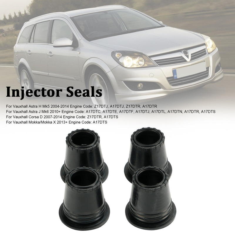 4 unidades de junta superior do injetor de combustível diesel para Vauxhall Astra H/J Corsa D Mokka 1.7