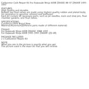 Sada na opravu karburátoru pro Kawasaki Ninja 600R ZX600C ZX600F 95-97 ZX-6R Generic