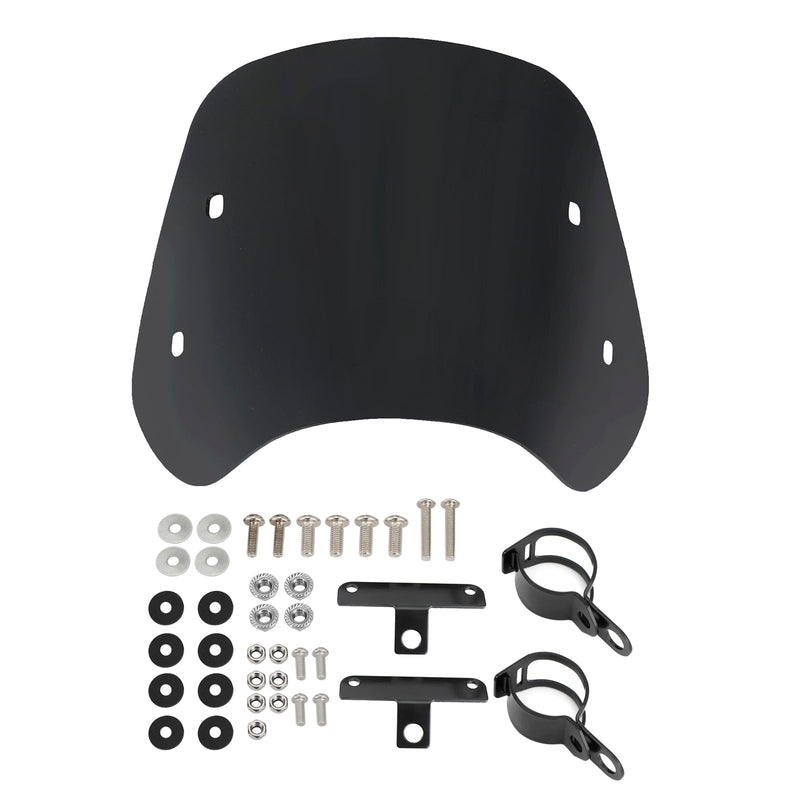 Motorcykel med 28-41mm framgaffel Universal Windshield WindScreen