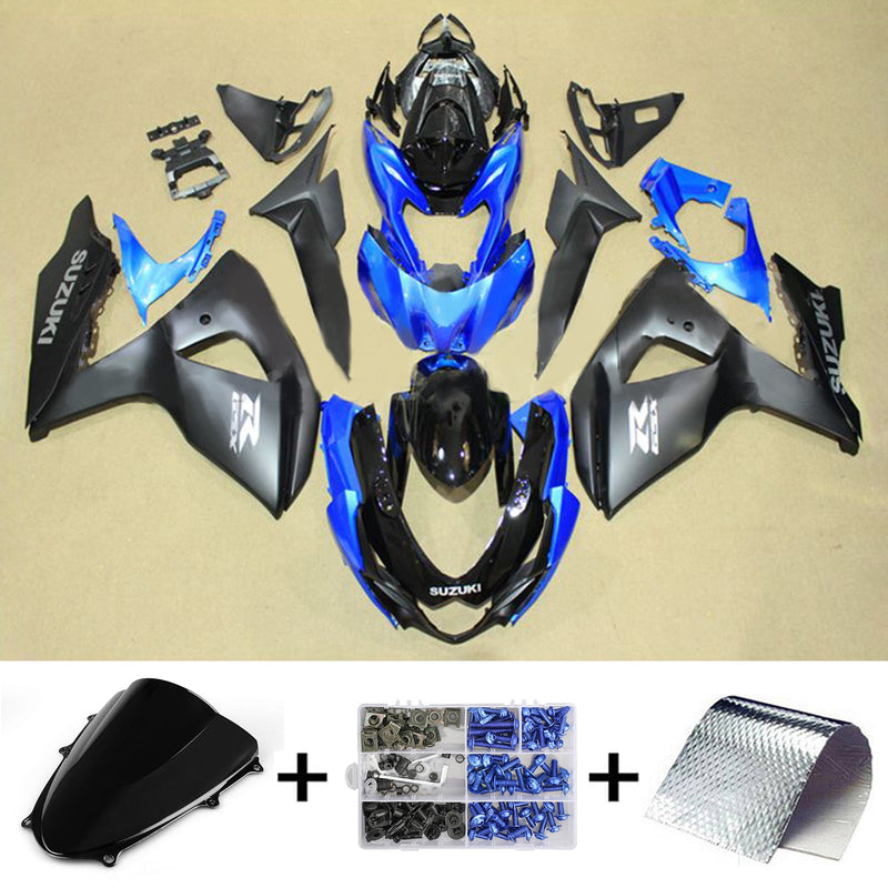 Amotopart Suzuki GSXR1000 2009–2016 K9 Verkleidungsset, Karosserie, Kunststoff, ABS