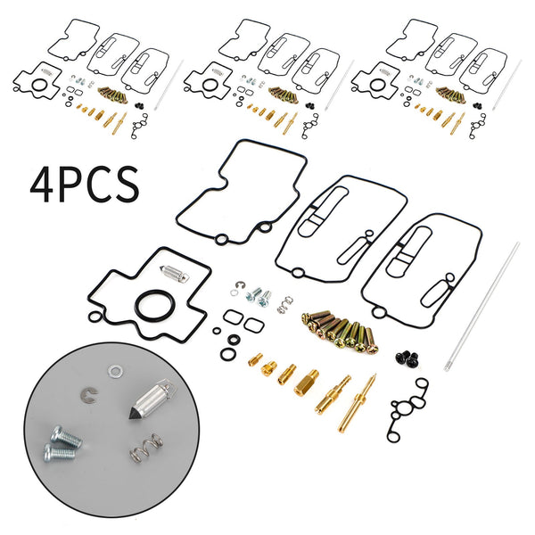 Kit de reparo de reconstrução de carburador 4X compatível com Yamaha YFZ450 2004-2009 genérico