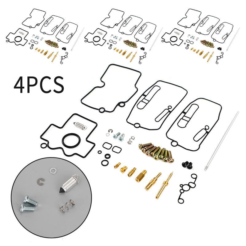 Kit de reparo de reconstrução de carburador 4X compatível com Yamaha YFZ450 2004-2009 genérico