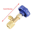 Til R22 R134A R410A gaskølemiddel Ac kantappeventil Flaskeåbner 1/4Sae Blue