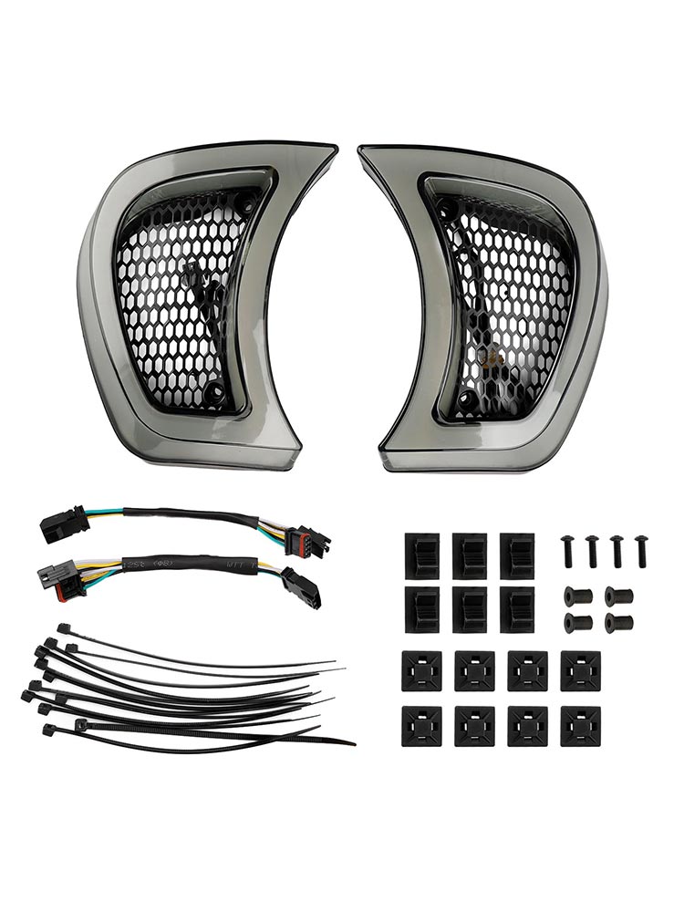 Strålkastare Kåpa Vent LED-ljus för Road Glide Special FLTRXS 2015-23 Plug Play