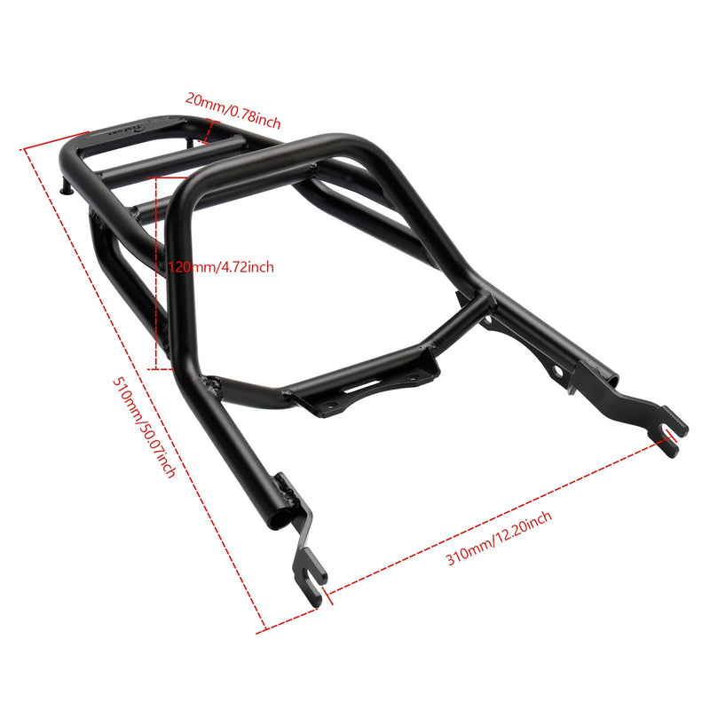 Rack traseiro tubular - preto para porta-bagagens Honda 2022 2023 Dax 125 ST 125