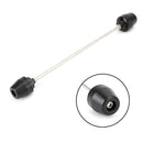 Schwarzer Vorderachs-Slider-Radschutz, passend für Kawasaki Ninja ZX-25R 20–21 Generic