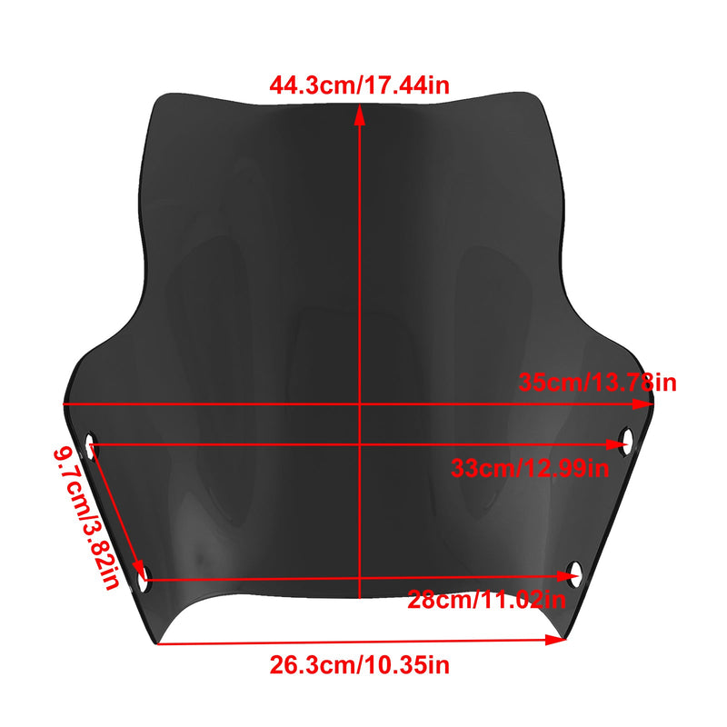 2022–2023 DUCATI DesertX Motorrad-Windschutzscheibe