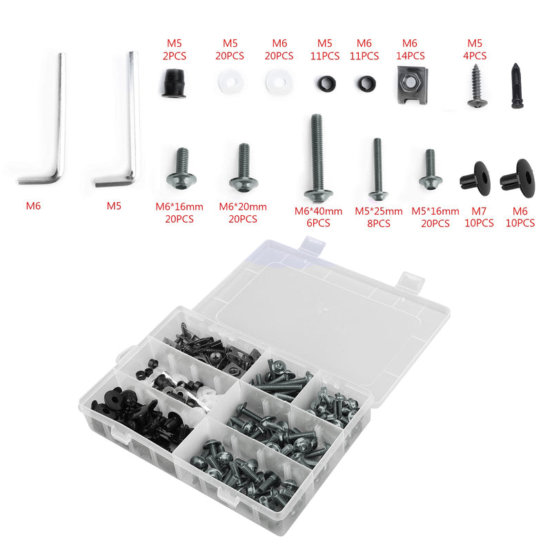 Kit de tornillos de carenado, tornillos de carrocería para Honda CBR 600 900 919 954 1000 RR 1100xx Ti