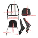 Sozius Sissy Bar Rückenlehne Gepäckträger für Honda REBEL CMX300 CMX500 2017-23 Generic