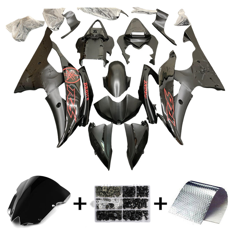 Kit de carenagem Amotopart para Yamaha YZF 600 R6 2008-2016 corpo plástico ABS