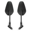 Novo espelho retrovisor preto esquerdo e direito para motocicleta cruiser chopper M10 10mm genérico