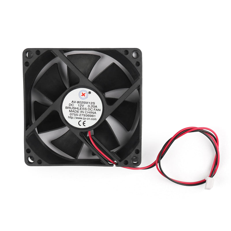 10 STÜCKE DC Brushless Cooling PC Computerlüfter 12 V 8025s 80 x 80 x 25 mm 0,2 A 2-poliger Draht