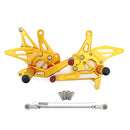 Sistema de apoio para os pés ajustável CNC sistema de apoio para os pés para Kawasaki Ninja Z 1000 2017 Genérico