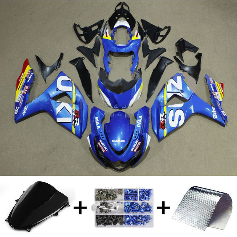 Amotopart Suzuki GSXR1000 2009-2016 K9 kåpesett Body Plastic ABS