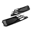 Audi A6 C7 2014-2018 2szt. Osłona przeciwmgielna przedniego zderzaka Grill Czarny Chrom