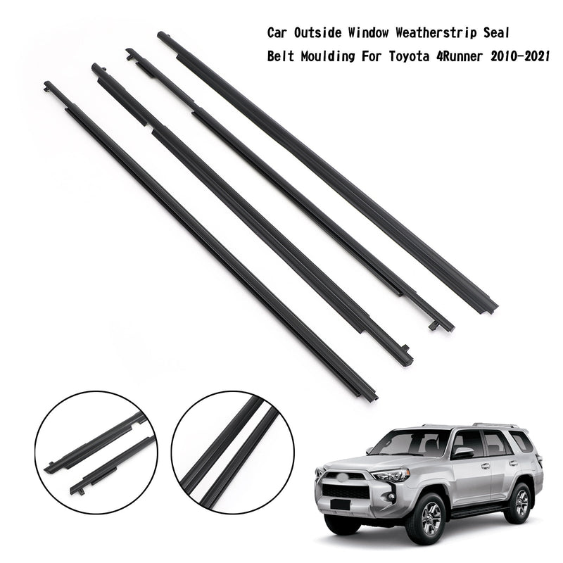 Bil utvendig vinduspakningsrem for Toyota 4Runner 2010-2021 Generisk