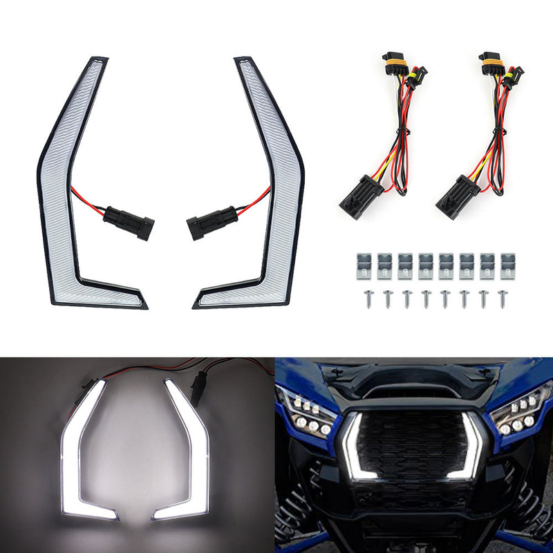 Kawasaki Teryx KRX 1000 2020-2023 Fang Accent Grill Lampy Przednie światło LED