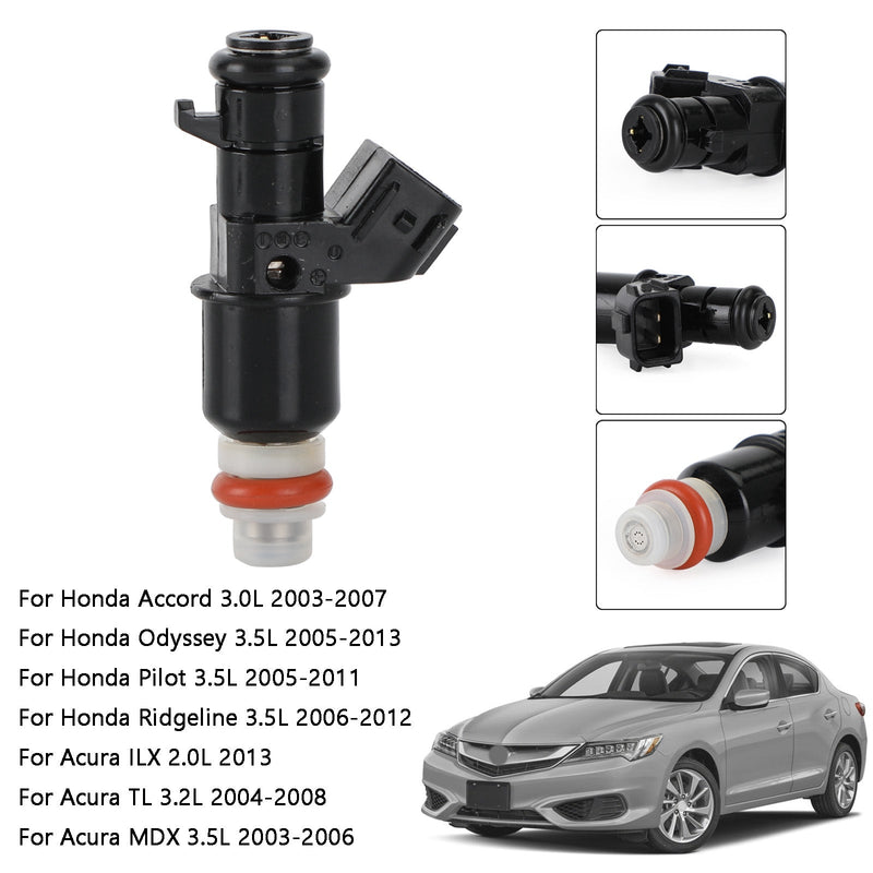 6 STÜCKE Kraftstoffeinspritzdüsen 16450-RCA-A01 Passend für Honda Accord 2003–2007 3.0L Acura ILX Generic