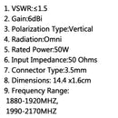 Wzmacniacz sygnału anteny zewnętrznej 1 * 3,5 mm Jack 6DBI do zewnętrznych telefonów komórkowych