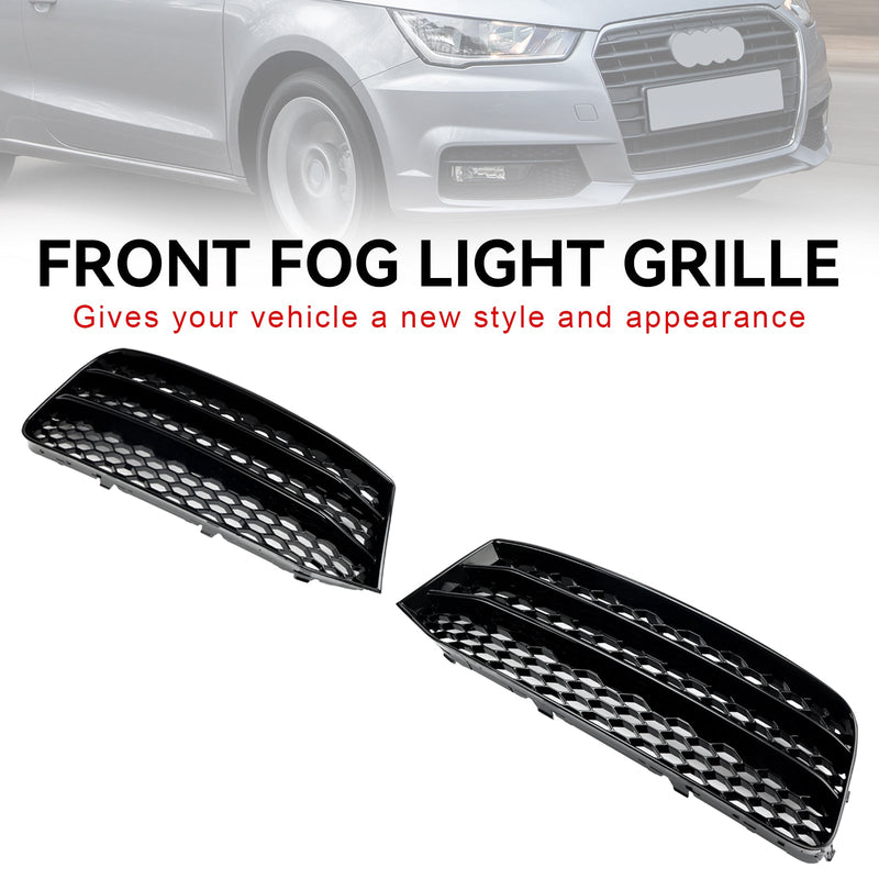 Audi A1 8X 2015-2018 Par foran støtfanger tåkelys Cover Grill