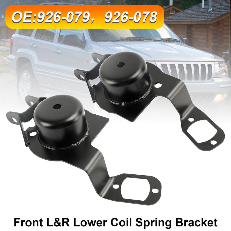 Par de soportes de resorte helicoidal inferior delantero para Jeep Grand Cherokee 1999-2004