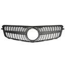Schwarz Chrom Frontgrill Grill Passend Mercedes-Benz W204 C200 C300 08-14