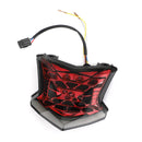 Piloto trasero intermitente LED para Kawasaki Z650 Ninja 650 Z900 17-24 Plata Genérico