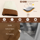 Terrassen-Ei-Stuhl-Abdeckung zum Aufhängen im Freien, doppelte Korb-Ei-Schaukel-Abdeckung, wasserdicht