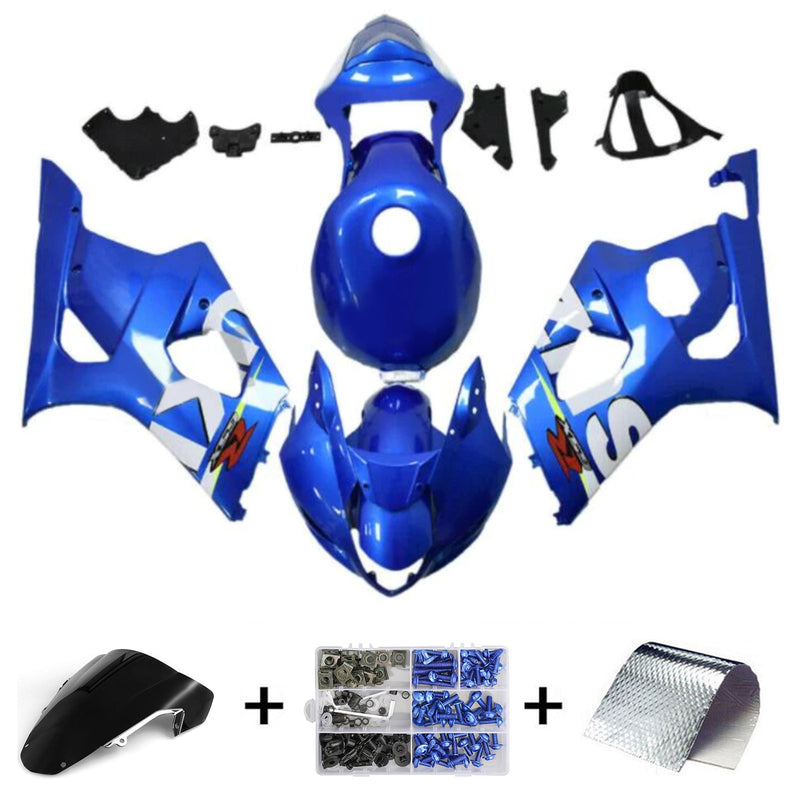 2003-2004 Suzuki GSXR1000 K3 Zestaw owiewek wtryskowych Korpus Plastik ABS