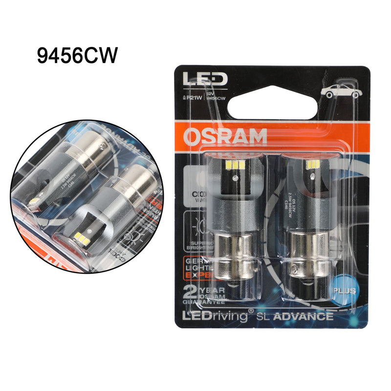 2x Für OSRAM 9456CW Auto Zusatzbirnen LED P21W 12V2.5W BA15s Generic