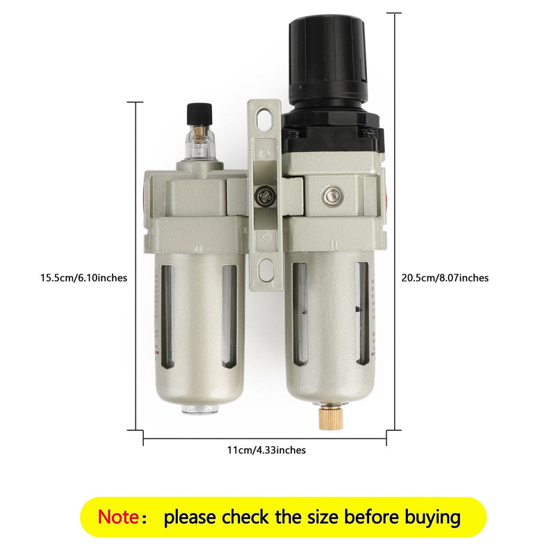 3/8" Filtr sprężarki powietrza Separator oleju i wody Narzędzia do łapania ze wskaźnikiem regulatora