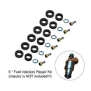 6 STK Brændstofindsprøjtningstætning O-ringsæt MD164888 passer til Mitsubishi 3000GT INP-014