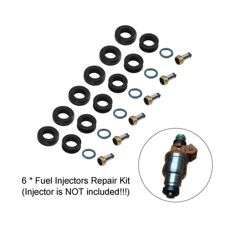 6 STÜCKE Einspritzdüsen Dichtung O-Ring Kit MD164888 passend für Mitsubishi 3000GT INP-014