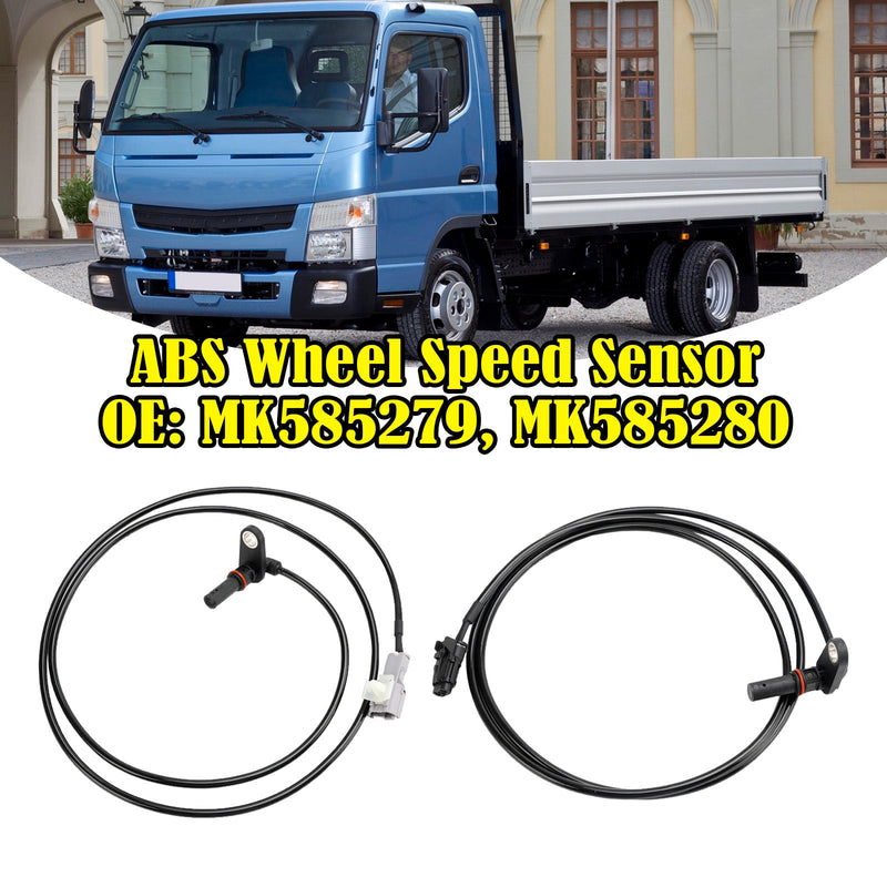 2 Stück ABS-Raddrehzahlsensor hinten links und rechts für Mitsubishi Fuso Canter 3.0