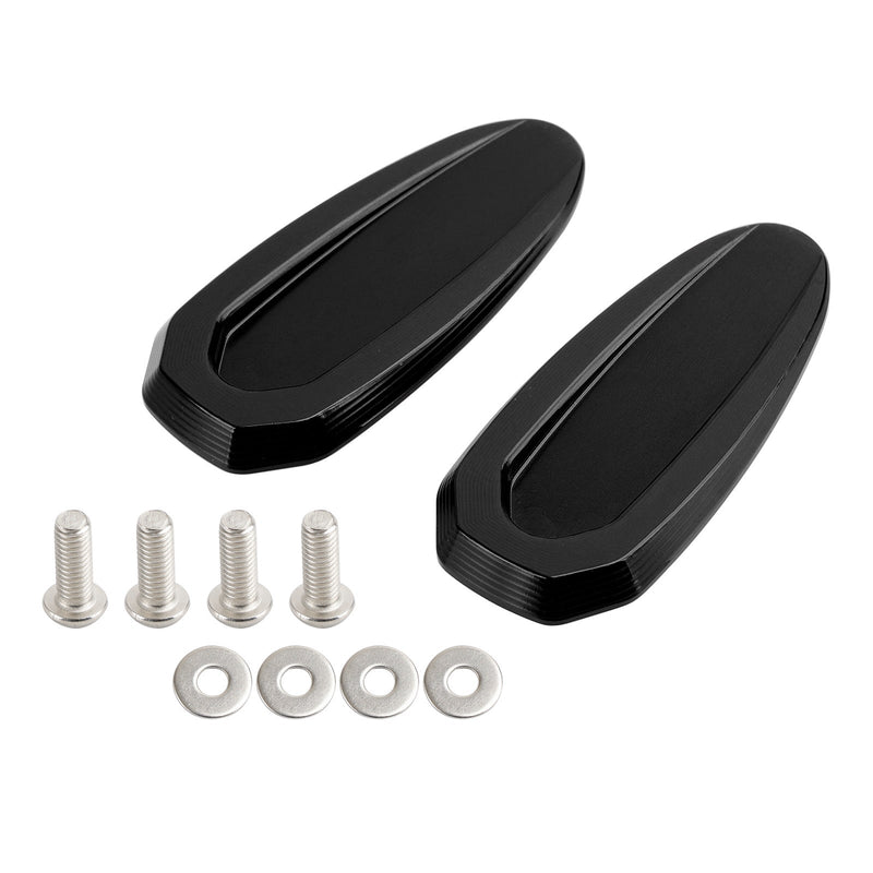 Black Mirror Delete Blind Block Plates för BMW S 1000 RR 2020-2023