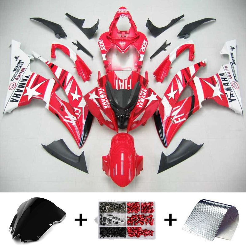 Kåpesett for Yamaha YZF 600 R6 2008-2016 Generisk