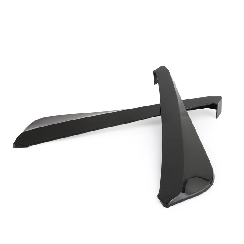 Para-choque traseiro de carro 19" Canard Splitter Difusor Valence Spoiler Brilho labial preto