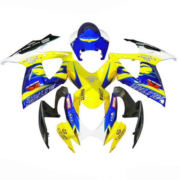 Suzuki GSXR 600 750 2006-2007 K6 Yellow Generic Fairing Kit