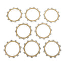 Juego de discos de fricción de embrague para Yamaha YZ125 E/F/G/H/J/K/L/M/N/P/R/S 1993-2018 Genérico