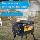 Tragbarer Zelt-Camping-Holzofen im Freien mit Rohr zum Kochen im Zelt