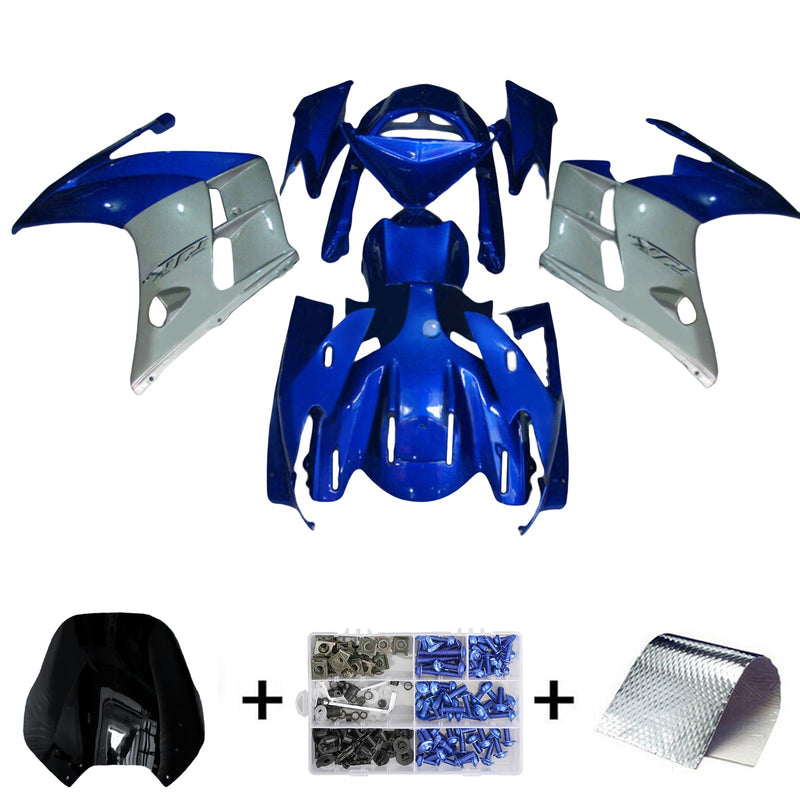 Kit de carenagem Amotopart Yamaha FJR 1300 2001-2006 corpo plástico ABS