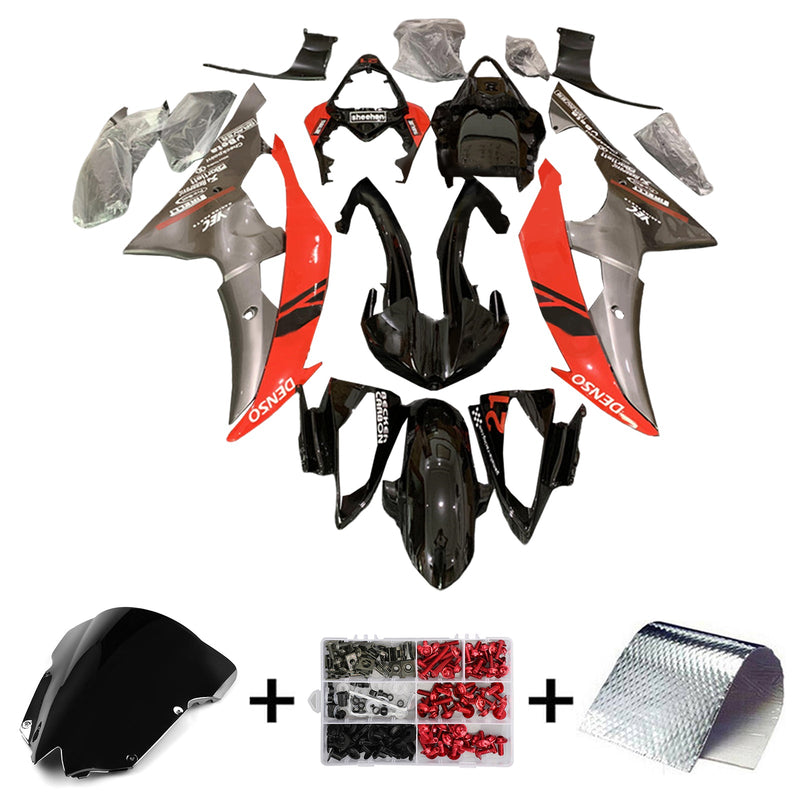 Amotopart kåpa set för Yamaha YZF 600 R6 2008-2016, kropp, plast, ABS